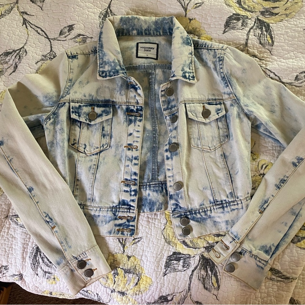 Hudson Blue and White Denim Jacket